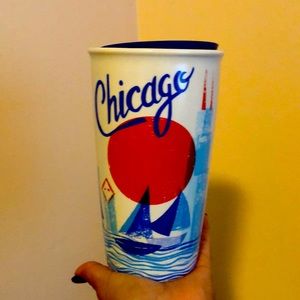 Starbucks Chicago traveling ceramic cup